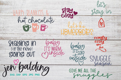 Snuggle SVG Bundle l Fall SVG Bundle SVG Jen Balding 