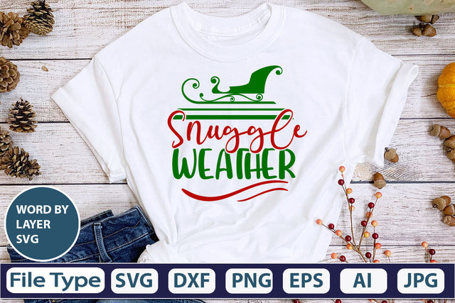Snuggle Weather SVG Cut File SVG DesignPlante 503 