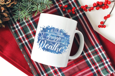 Snuggle Weather, Winter Sublimation Design PNG SVG futivesvg 