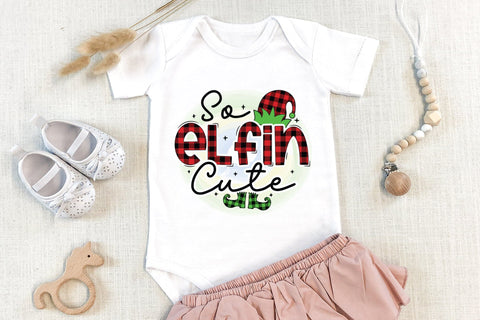 So Elfin Cute, Kids Christmas Sublimation Design Sublimation CraftLabSVG 