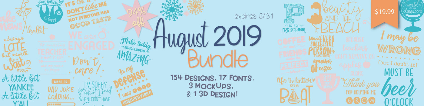 So Fontsy August 2019 Bundle
