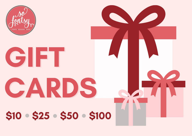 So Fontsy eGift Card Gift Card So Fontsy 