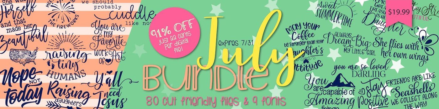 So Fontsy July 2018 Bundle