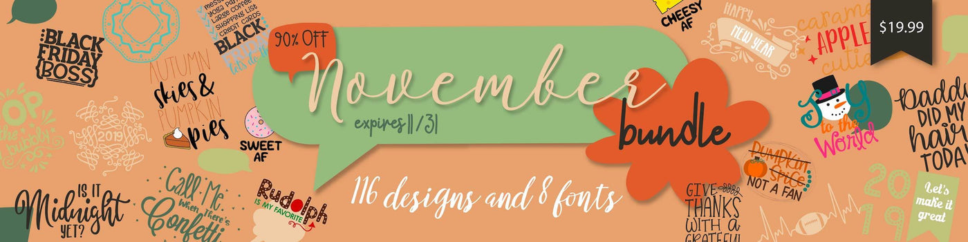 So Fontsy November 2018 Bundle