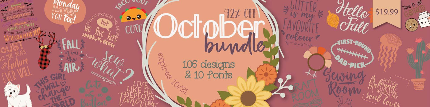 So Fontsy October 2018 Bundle