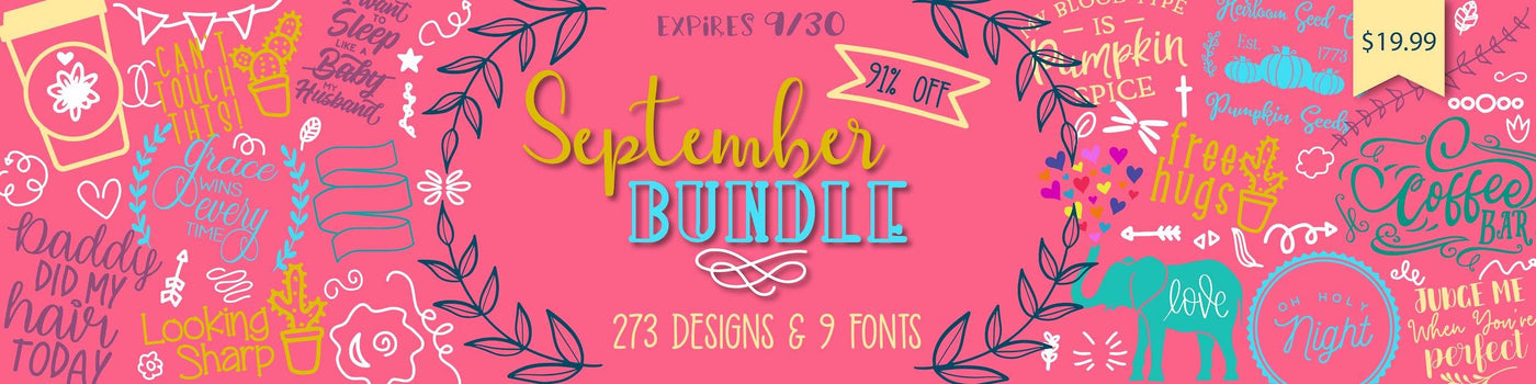 So Fontsy September 2018 Bundle