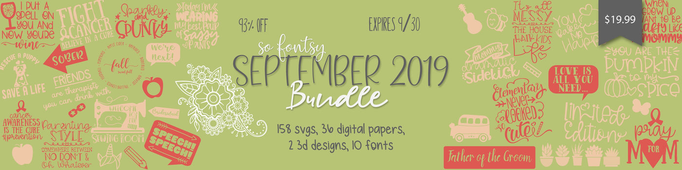 So Fontsy September 2019 Bundle
