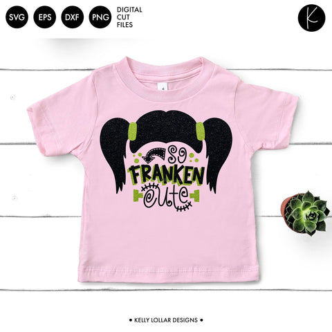 So Franken Cute Girl SVG Kelly Lollar Designs 