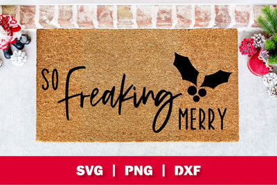 So Freaking Merry Christmas SVG SVG Ollive Studio 