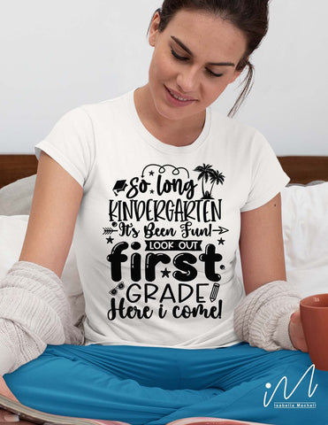So long kindergarten it's been fun svg SVG Isabella Machell 