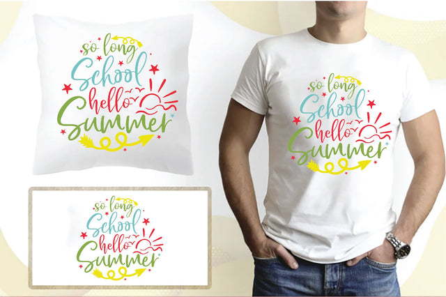 So Long School Hello Summer SVG SVG Creativeart88 