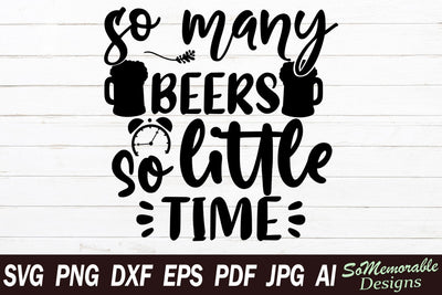 So Many Beers SVG SoMemorableDesigns 
