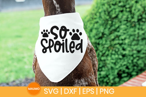 So spoiled | Dog bandana svg quote SVG Maumo Designs 