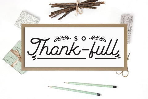 So Thank-full SVG, Thanksgiving Sign SVG SVG CraftLabSVG 
