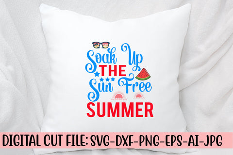 Soak Up The Sun Free Summer SVG Cut File SVG Syaman 