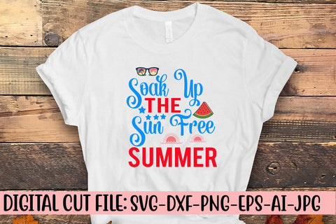 Soak Up The Sun Free Summer SVG Cut File SVG Syaman 