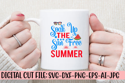 Soak Up The Sun Free Summer SVG Cut File SVG Syaman 