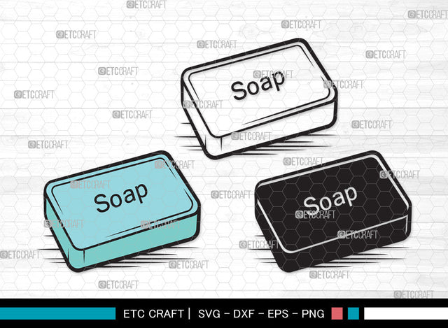 Soap Clipart SVG, Soap Svg, Soap Bar Svg, Soap Bubbles Svg, Soap Icon Svg, Body Soap Svg, Soap With Case Svg, Soap Clipart SVG ETC Craft 