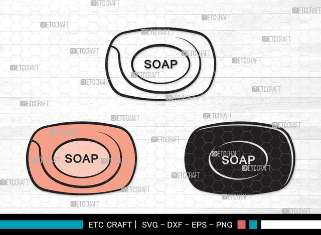 Soap Clipart SVG, Soap Svg, Soap Bar Svg, Soap Bubbles Svg, Soap Icon Svg, Body Soap Svg, Soap With Case Svg, Soap Clipart SVG ETC Craft 