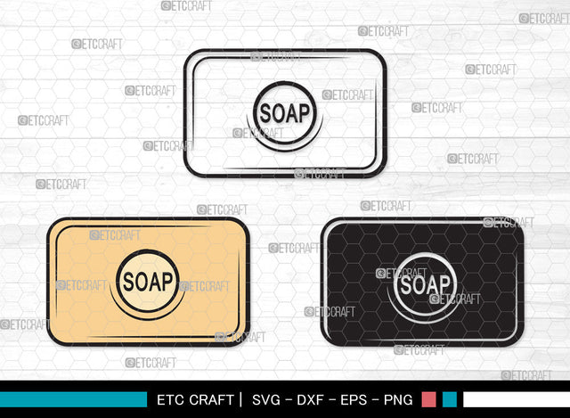 Soap Clipart SVG, Soap Svg, Soap Bar Svg, Soap Bubbles Svg, Soap Icon Svg, Body Soap Svg, Soap With Case Svg, Soap Clipart SVG ETC Craft 