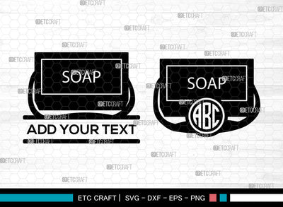 Soap Monogram SVG, Soap SVG, Circle Monogram Svg, Soap Bubbles Svg, Soap Icon Svg, Body Soap Svg, Soap SVG ETC Craft 