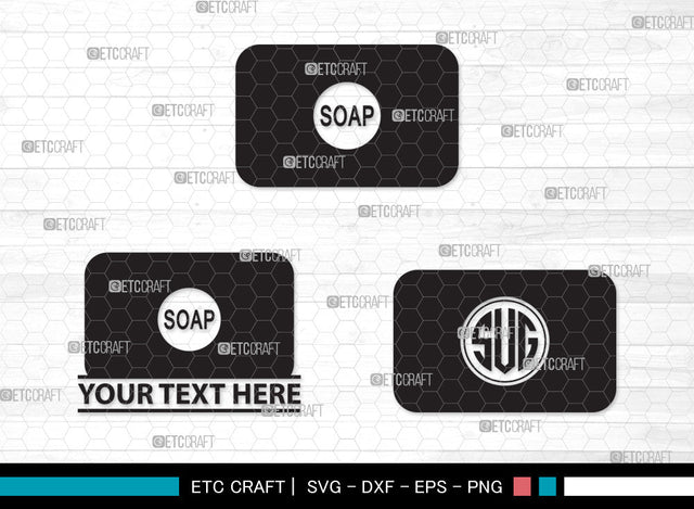 Soap Monogram SVG, Soap Svg, Soap Bar Svg, Soap Bubbles Svg, Soap Icon Svg, Body Soap Svg, Soap With Case Svg, Soap Monogram SVG ETC Craft 