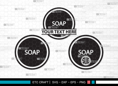 Soap Monogram SVG, Soap Svg, Soap Bar Svg, Soap Bubbles Svg, Soap Icon Svg, Body Soap Svg, Soap With Case Svg, Soap Monogram SVG ETC Craft 