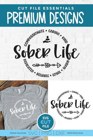 Sober svg - sober life svg for Addiction recovery SVG SVG Cut File 