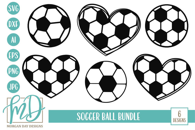 Soccer Ball Bundle SVG Morgan Day Designs