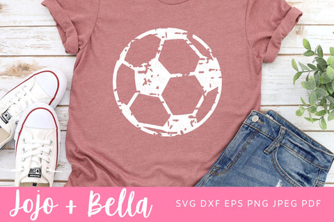 Soccer Ball grunge Svg, Soccer Svg, Soccer Ball Clipart, Soccer Ball PNG, T-shirt designs, Soccer Ball Svg cut file, grunge svg, ball svg SVG Jojo&Bella 