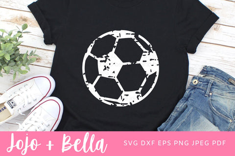 Soccer Ball grunge Svg, Soccer Svg, Soccer Ball Clipart, Soccer Ball PNG, T-shirt designs, Soccer Ball Svg cut file, grunge svg, ball svg SVG Jojo&Bella 