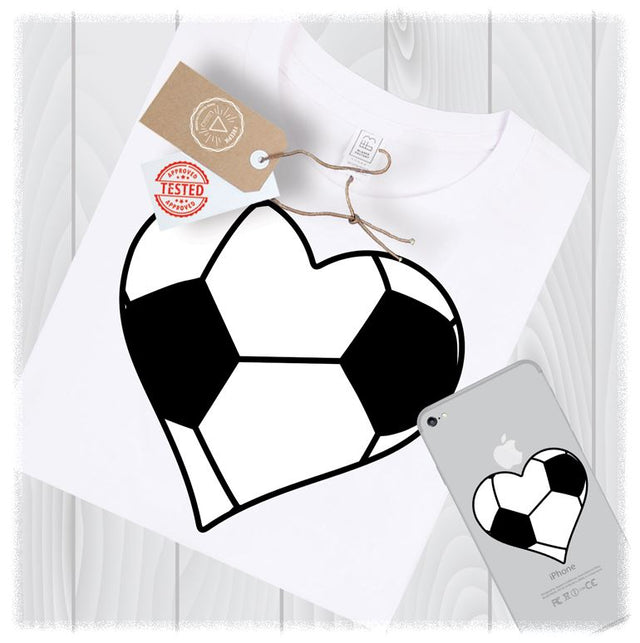Soccer Ball Heart SVG Files Love Cricut Designs- Soccer Ball Cricut - Sports Ball Clipart - Sports SVG Files for Cricut - Sports SVG Files SVG My Sew Cute Boutique 