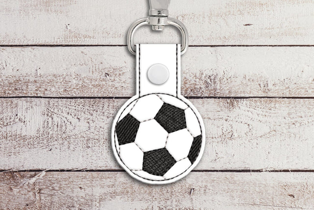 Soccer Ball ITH Key Fob Applique Embroidery Embroidery/Applique DESIGNS Designed by Geeks 