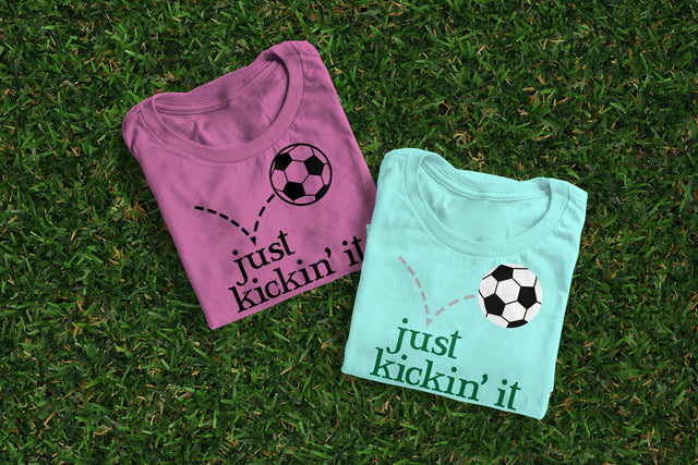 Soccer Ball Just Kickin' It SVG Designed by Geeks 