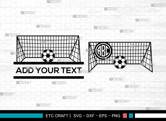Soccer Ball Monogram, Soccer Ball SVG, Ball Flame Svg, Soccer Ball Icon Svg, Soccer Net Svg, Soccer Monogram Frame Svg, Soccer Ball Bundle SVG ETC Craft 