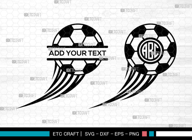 Soccer Ball Monogram, Soccer Ball SVG, Ball Flame Svg, Soccer Ball Icon Svg, Soccer Net Svg, Soccer Monogram Frame Svg, Soccer Ball Bundle SVG ETC Craft 