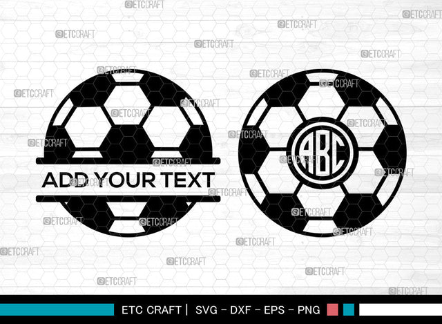 Soccer Ball Monogram, Soccer Ball SVG, Ball Flame Svg, Soccer Ball Icon Svg, Soccer Net Svg, Soccer Monogram Frame Svg, Soccer Ball Bundle SVG ETC Craft 