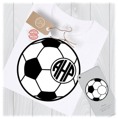 Soccer Ball Monogram SVG Files Mom Sports Frame Designs - Soccer Monogram SVG - Soccer Mom Monogram SVG - Sports Svg Files SVG My Sew Cute Boutique 