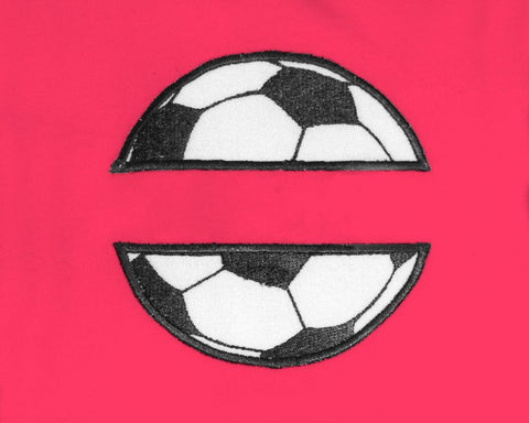 Soccer Ball Split Applique Embroidery Embroidery/Applique Designed by Geeks 