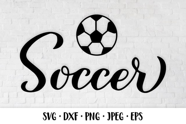Soccer ball. Sports typography design. Activity game SVG LaBelezoka 