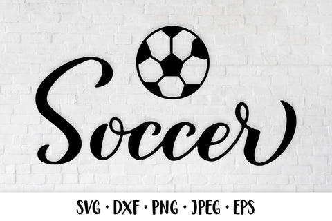 Soccer ball. Sports typography design. Activity game SVG LaBelezoka 