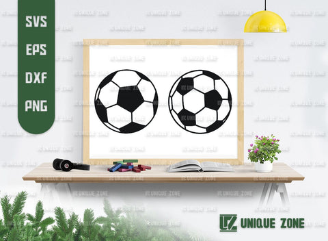 Soccer Ball SVG Bundle, Ball Silhouette, Sports Ball Svg, Soccer Mom Svg, Football Svg, SVG Unique Zone 