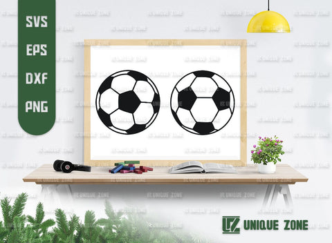 Soccer Ball SVG Bundle, Ball Silhouette, Sports Ball Svg, Soccer Mom Svg, Football Svg, SVG Unique Zone 