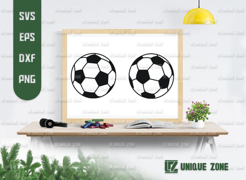 Soccer Ball SVG Bundle, Ball Silhouette, Sports Ball Svg, Soccer Mom Svg, Football Svg, SVG Unique Zone 