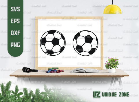 Soccer Ball SVG Bundle, Ball Silhouette, Sports Ball Svg, Soccer Mom Svg, Football Svg, SVG Unique Zone 