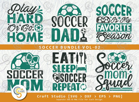 Soccer Ball SVG Bundle, Soccer Ball Svg, Soccer Player Svg, Sports Svg, Soccer Ball Quotes, Soccer Cutting File SVG ETC Craft 