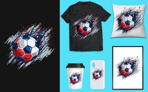 Soccer Ball T-Shirt Design SVG naemmiah021 