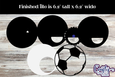 Soccer Candy Dome Holder, Soccer Ball Sports Candy Ornament SVG Crafty Mama Studios 