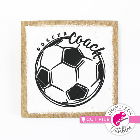 Soccer coach sports svg dxf png SVG Chameleon Cuttables 