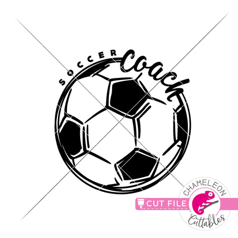 Soccer coach sports svg dxf png SVG Chameleon Cuttables 